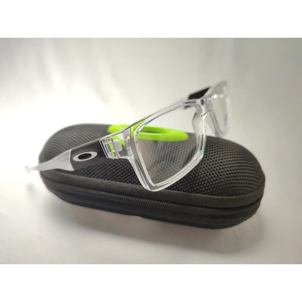 Oakley Double Steal OY8020 Polished Clear 48-15-129 Youth Frames Demo Lenses